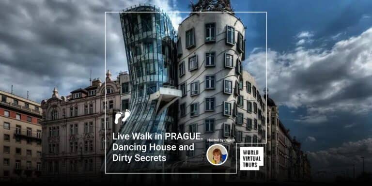 Live Walk in PRAGUE. Dancing House and Dirty Secrets
