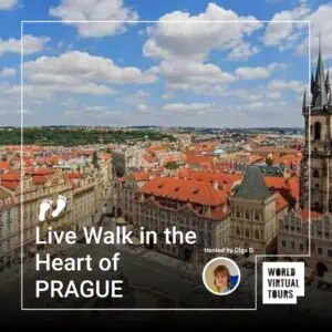 Live walk in the heart of prague