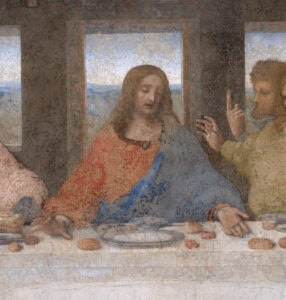 003 The Last Supper Leonardo Da Vinci High Resolution 32x16 (Jesus cropped)