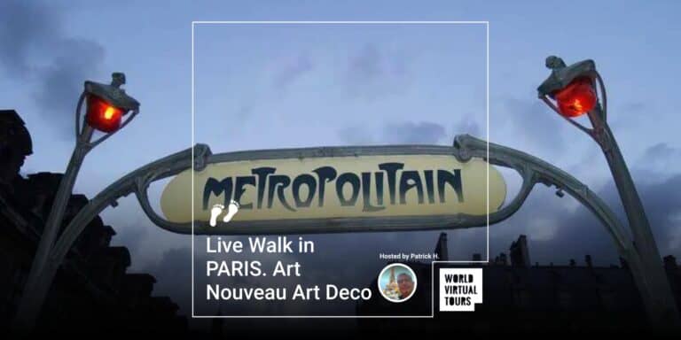 Live Walk in PARIS. Art Nouveau Art Deco