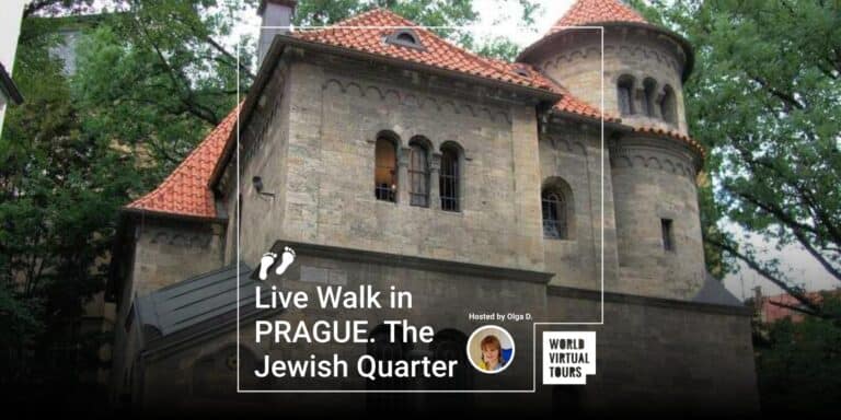 Live Walk in PRAGUE. The Jewish Quarter