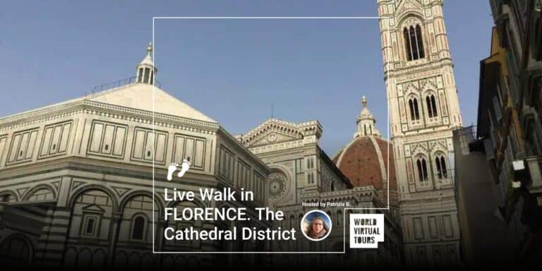 Live Walk in FLORENCE. The Cathedral District