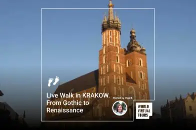 Live Walk in KRAKOW. From Gothic to Renaissance