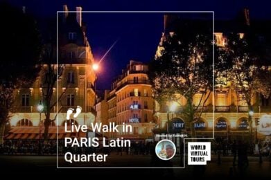 Live Walk in PARIS Latin Quarter
