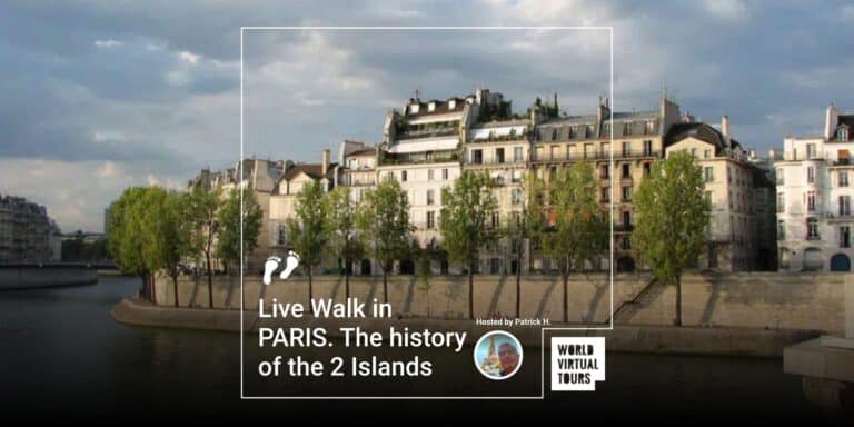 Live Walk in PARIS. The history of the 2 Islands