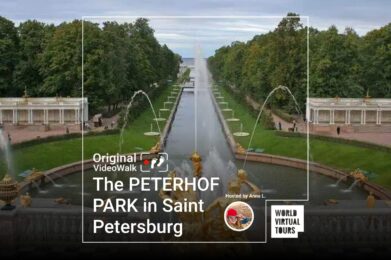 The PETERHOF PARK in Saint Petersburg