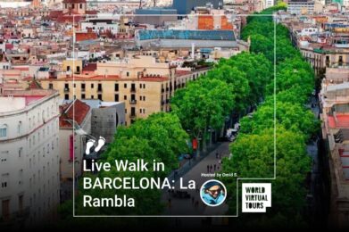 Live Walk in BARCELONA: La Rambla