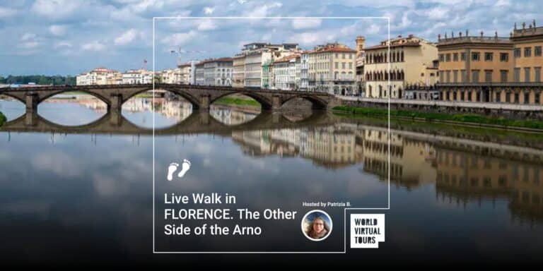 Live Walk in FLORENCE. The Other Side of the Arno