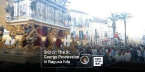 Sicily: the st. George procession in ragusa ibla