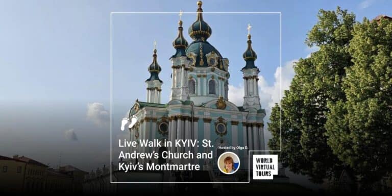 Live Walk in KYIV: St. Andrew’s Church and Kyiv’s Montmartre
