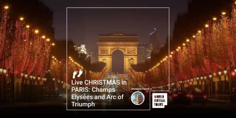 Live CHRISTMAS in PARIS: Champs Elysées and Arc of Triumph