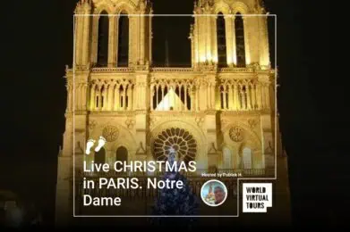 Live CHRISTMAS in PARIS. Notre Dame