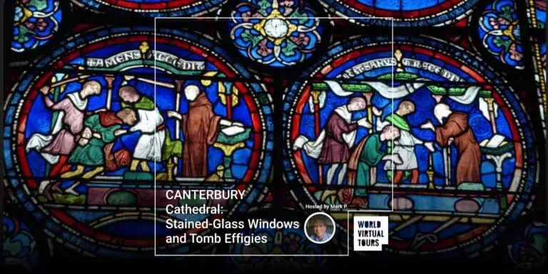 CANTERBURY Cathedral: Stained-Glass Windows and Tomb Effigies
