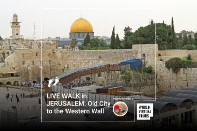 LIVE WALK in JERUSALEM: Old City to the Western Wall