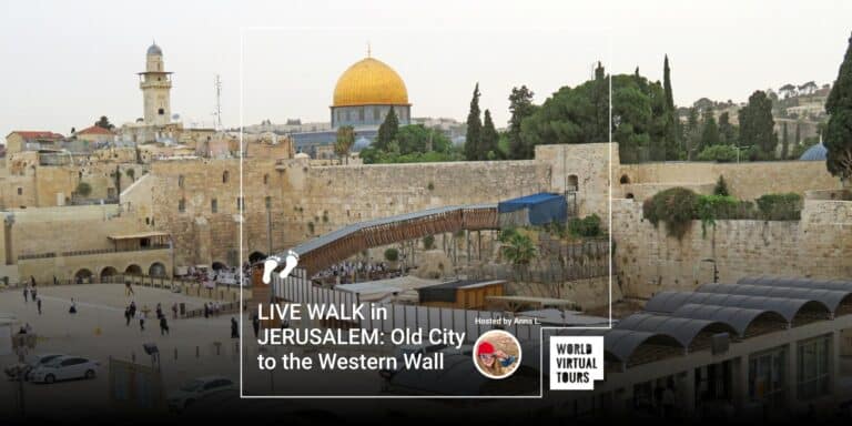 LIVE WALK in JERUSALEM: Old City to the Western Wall