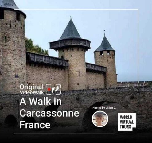 A walk in carcassonne france