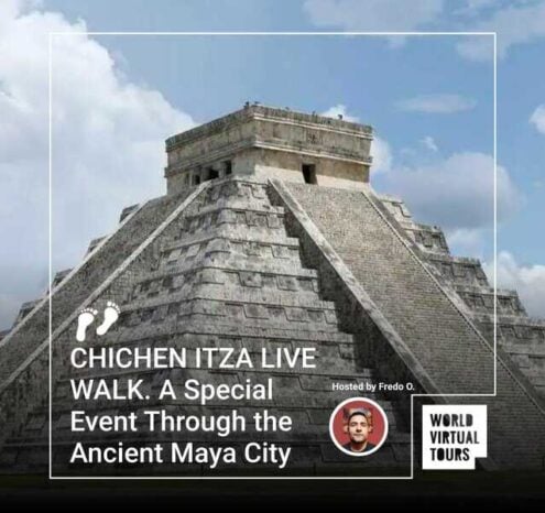 Chichen itza live walk. A special event through the ancient maya city
