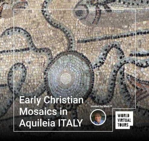 Early christian mosaics in aquileia italy