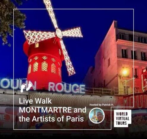 Live walk montmartre and the artists of paris