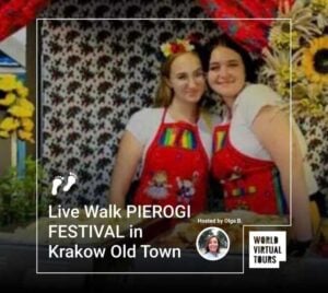 Live Walk PIEROGI FESTIVAL in Krakow Old Town