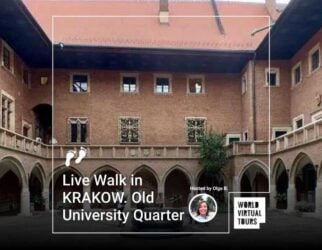 Home 209 Live walk in krakow. Old university quarter