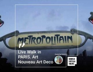 Live walk in paris. Art nouveau art deco