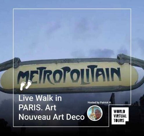 Live walk in paris. Art nouveau art deco