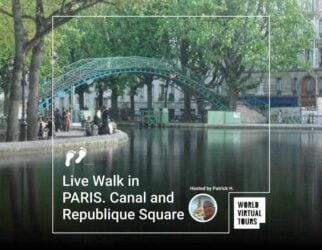 Live walk in paris. Canal and republique square
