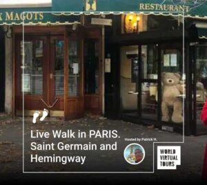 Live walk in paris. Saint germain and hemingway