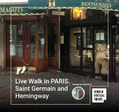 Live walk in paris. Saint germain and hemingway