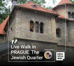Live walk in prague. The jewish quarter