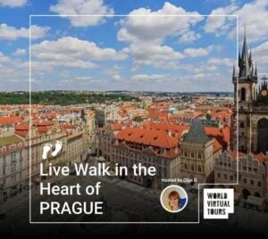 Live walk in the heart of prague