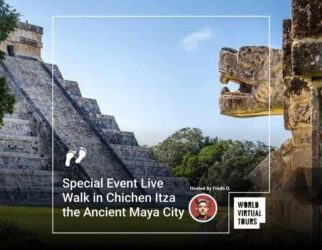 Special event live walk in chichen itza the ancient maya city