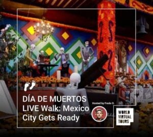 Día de muertos live walk: mexico city gets ready