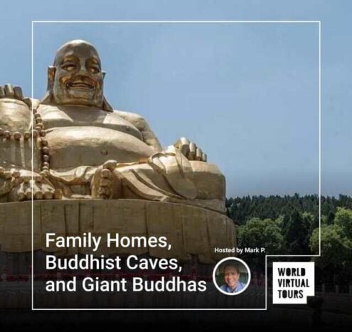 Family homes, buddhist caves, and giant buddhas