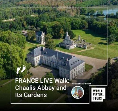 France live walk: chaalis abbey and its gardens