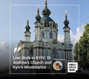 Live walk in kyiv: st. Andrew’s church and kyiv’s montmartre
