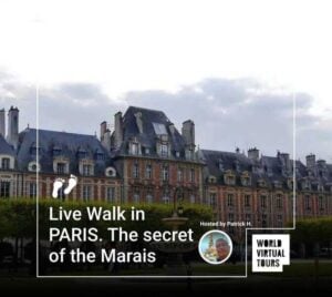 Live walk in paris. The secret of the marais