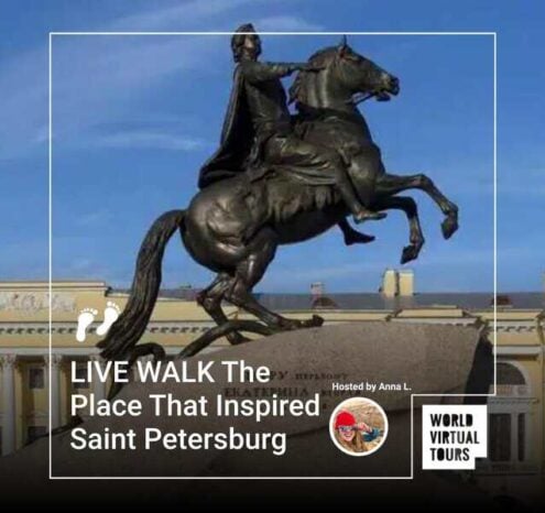 Live walk the place that inspired saint petersburg