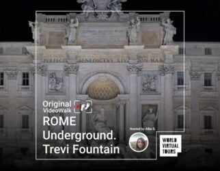 Rome underground. Trevi fountain