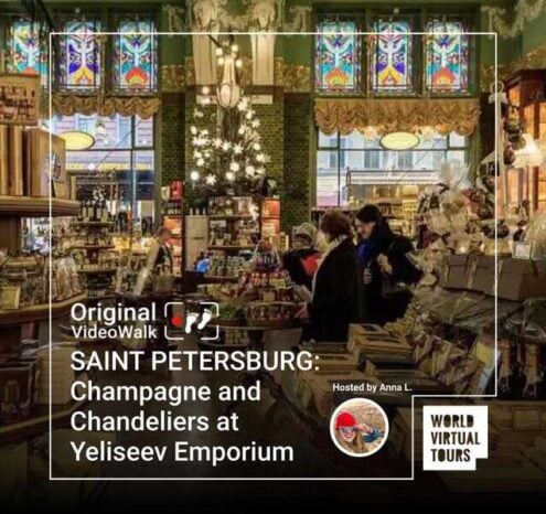 Saint petersburg: champagne and chandeliers at yeliseev emporium