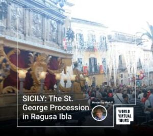 Sicily: the st. George procession in ragusa ibla