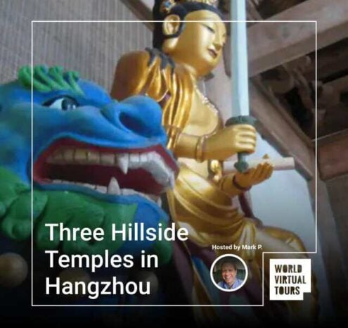 Three hillside temples in hangzhou